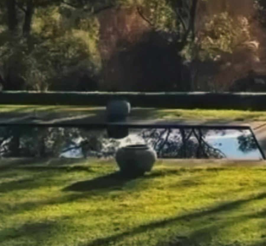 The pond at dusk